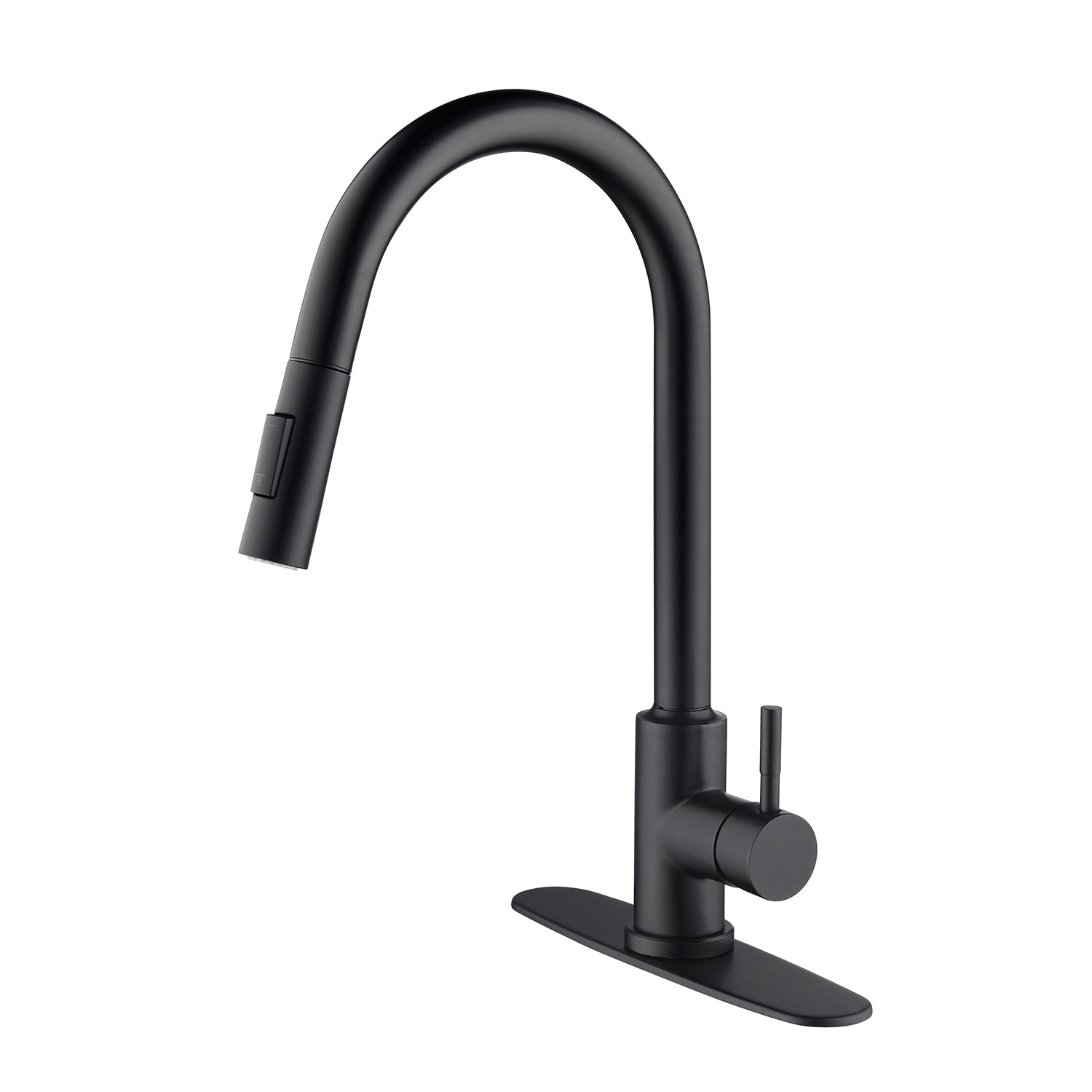 Touch Kitchen Faucet with Pull Down Sprayer – Matte Black, 360° Swivel, Single Handle, Stainless Steel