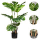 35" Fake Monstera Deliciosa Plants – 2-Pack Realistic Artificial Indoor Plants for Home, Office & Decor