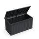 230 Gallon Large Outdoor Storage XXL Deck Box for Patio Furniture, Outdoor Cushions, Garden Tools and Sports/Pools Equipment, Waterproof Resin, Lockable, Black