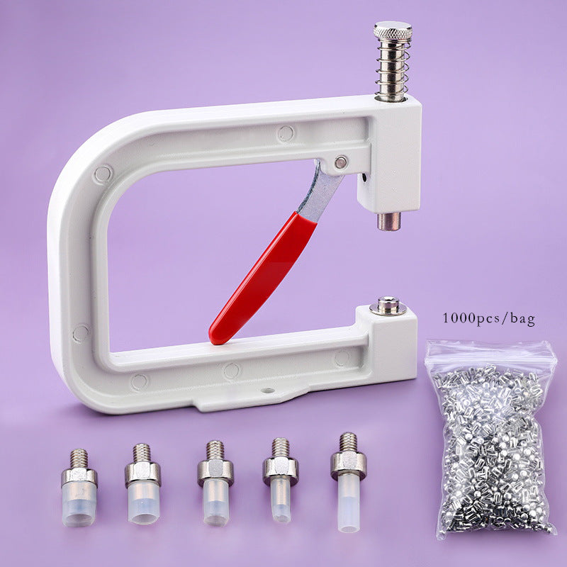 Pearl Nail Bead Machine Kit – DIY Clothing & Accessory Rivet Bead Tool Set with Pearls