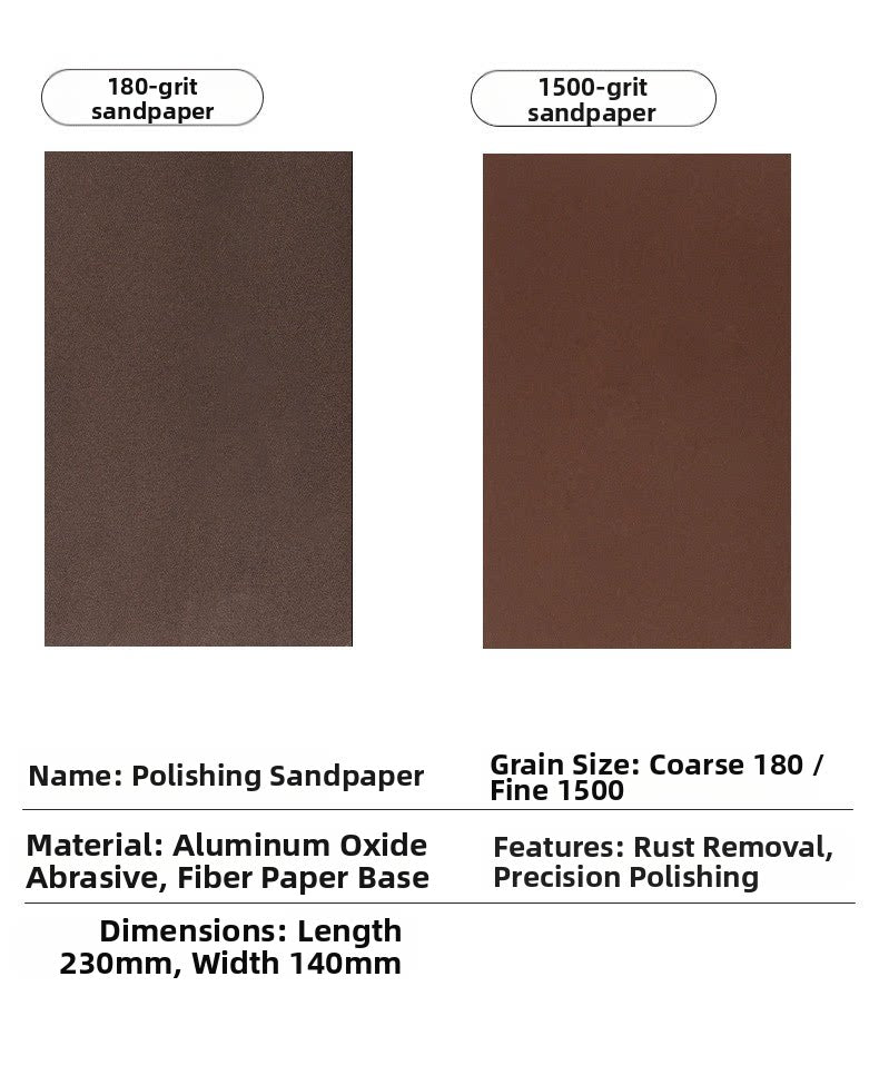 Guitar Luthier Sandpaper – Nut & Saddle Sanding, Polishing & Rust Removal Paper for Guitar Repair