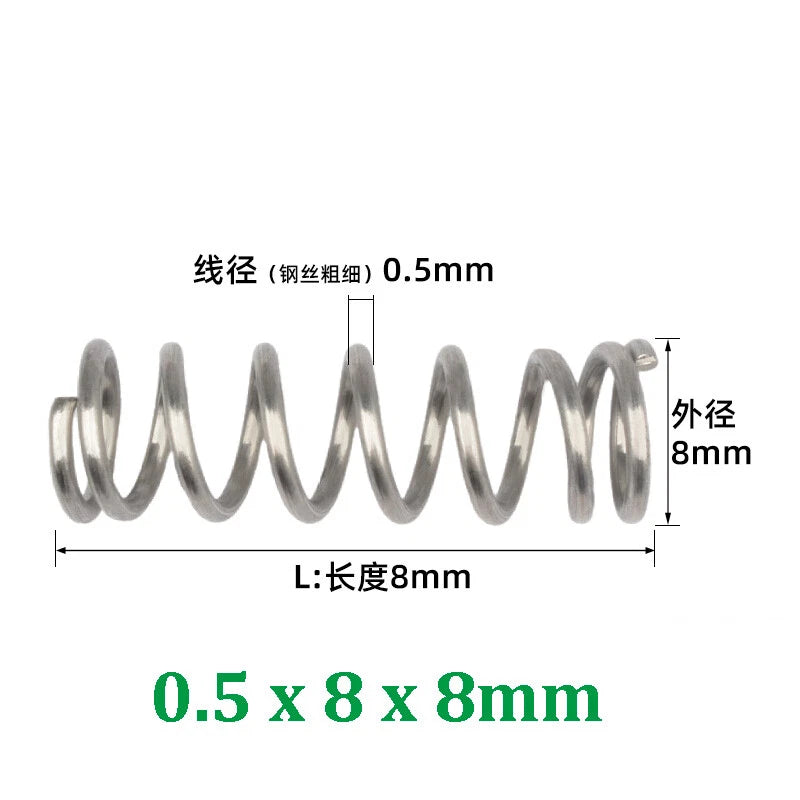 Compression Spring 0.2-0.5mm Wire Diameter Pressure Small Spring Stainless Steel