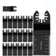 20Pc Oscillating Saw Blade 34mm Multi Tool Blades Quick Release for Wood Cutting