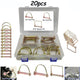 20pcs Shaft Locking Retaining Pin Set D Clip Lynch Linch for Trailer & Tractor