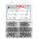 M4.2 Self-Drilling Wafer Head Phillips Screws 410 Stainless Steel – 210-Piece Assortment Kit