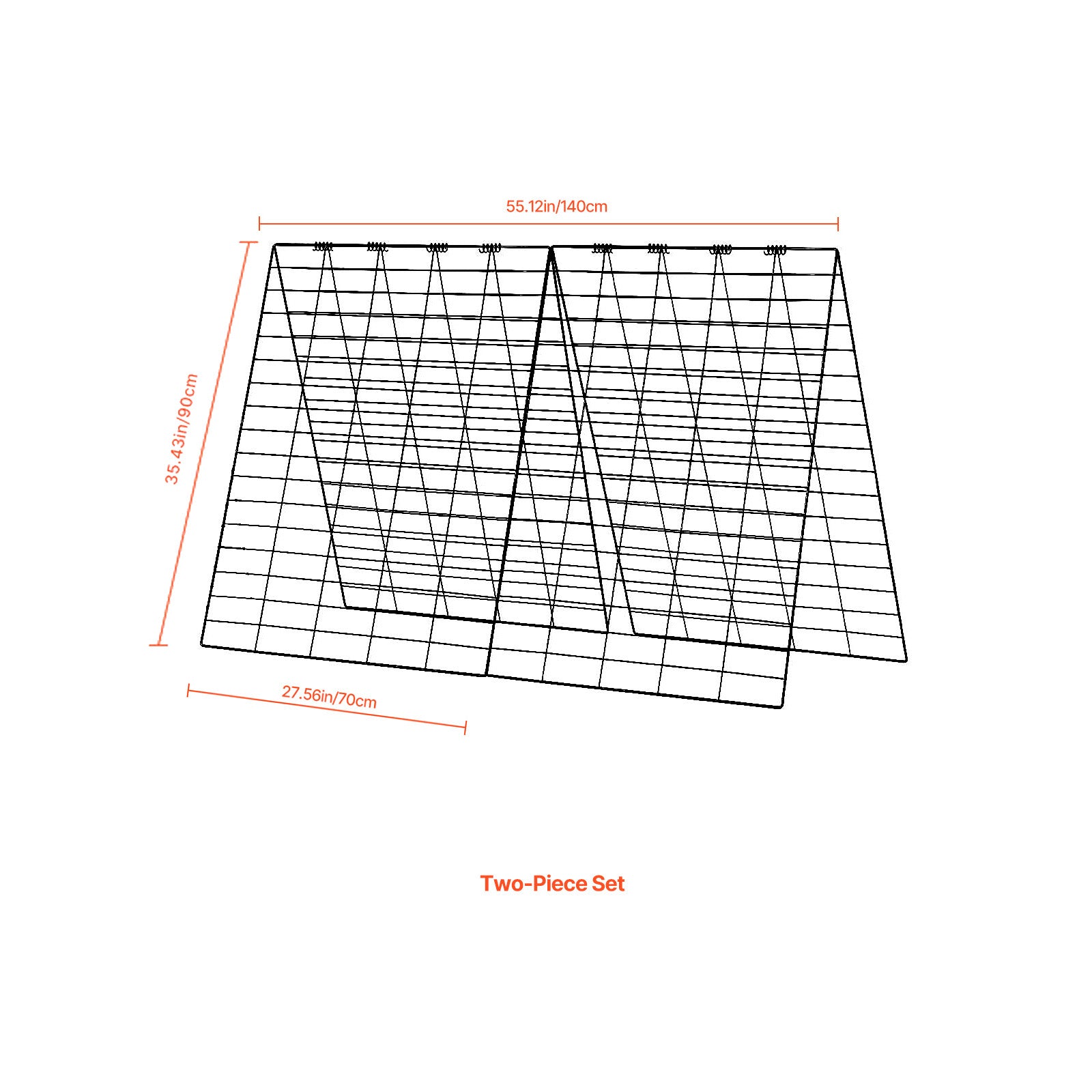 A-Frame Cucumber Trellis 35" x 55" Foldable Metal Garden Trellis
