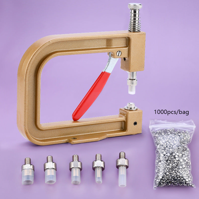 Pearl Nail Bead Machine Kit – DIY Clothing & Accessory Rivet Bead Tool Set with Pearls
