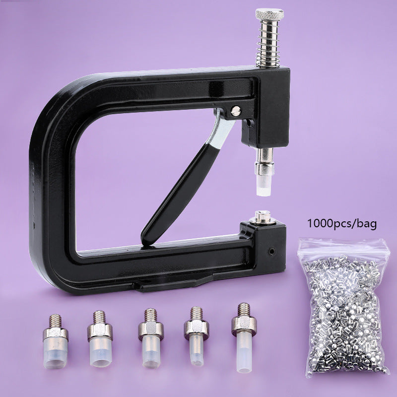 Pearl Nail Bead Machine Kit – DIY Clothing & Accessory Rivet Bead Tool Set with Pearls