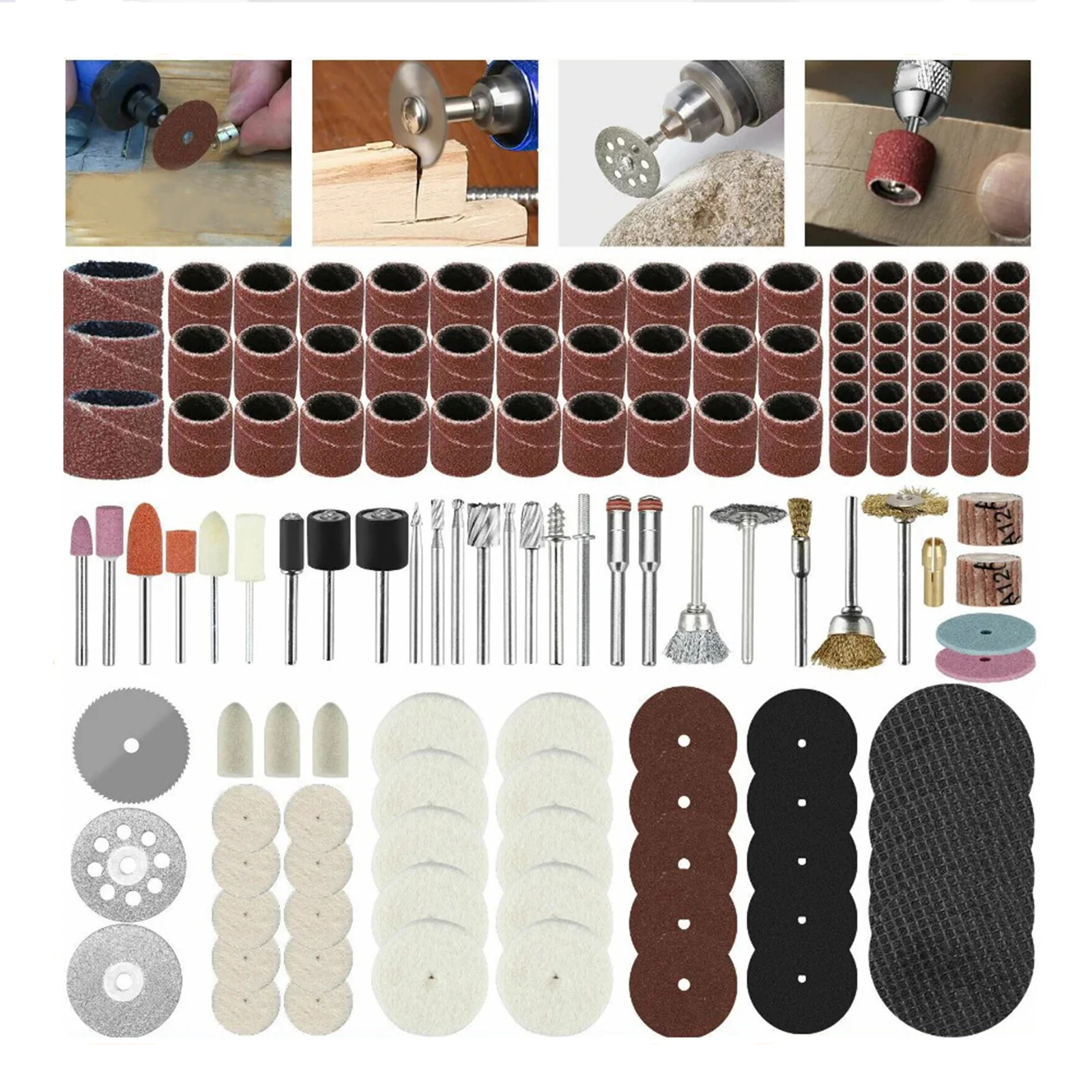 271pcs Rotary Tool Accessories Kit Grinding Sanding Polishing Set for Dremel