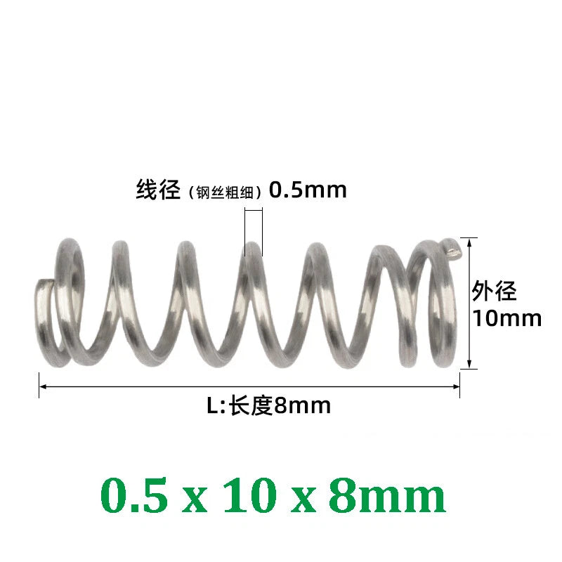 Compression Spring 0.2-0.5mm Wire Diameter Pressure Small Spring Stainless Steel