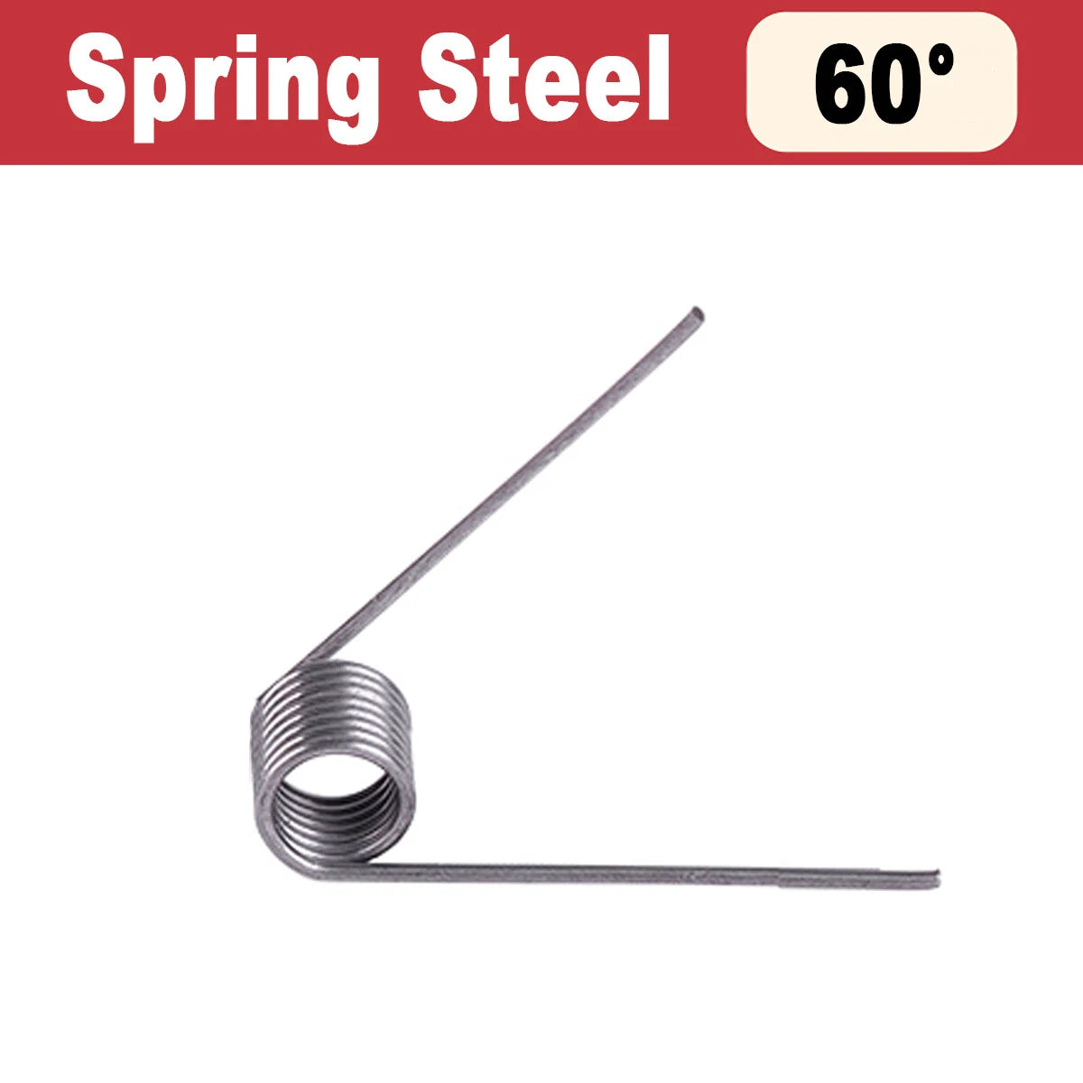 Torsion Spring (pack of 10), 1.8mm wire diameter, 10mm - 20mm OD, Right spring