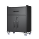 2 Door + 1 Drawer Lockable Rolling Tool Cabinet – Garage Storage with Wheels