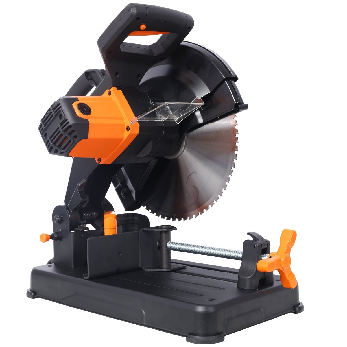 15 - Amp Heavy Duty 14 Inch Metal Cutting Chop Saw W/ 2x14 Inch Carbide - Tipped Blade Premium Multi - Material Cut - Off Chop Saw with Carbide - Tipped Metal - Cutting Saw Blade,ETL certificate. - HomeDIYer