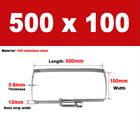 304 Steel Square Hose Clamp 50 - 1200mm Rectangular for Cable Tray & Pipe Fixing - HomeDIYer