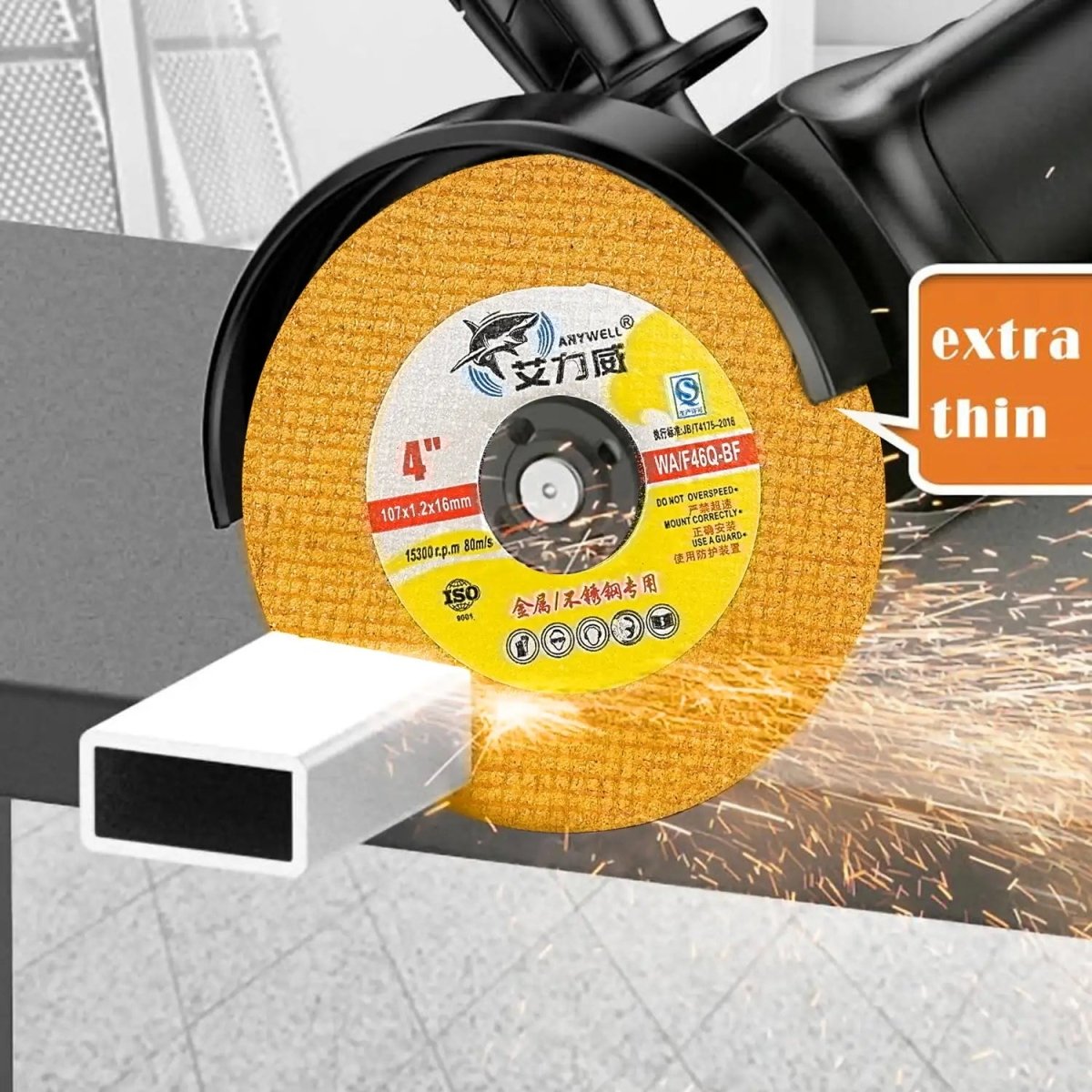 Cut Off Wheels 4 inch Thin Metal (50 pcs) & Stainless SteelCutting Wheel, Professional Fast Cutting Disc - HomeDIYer