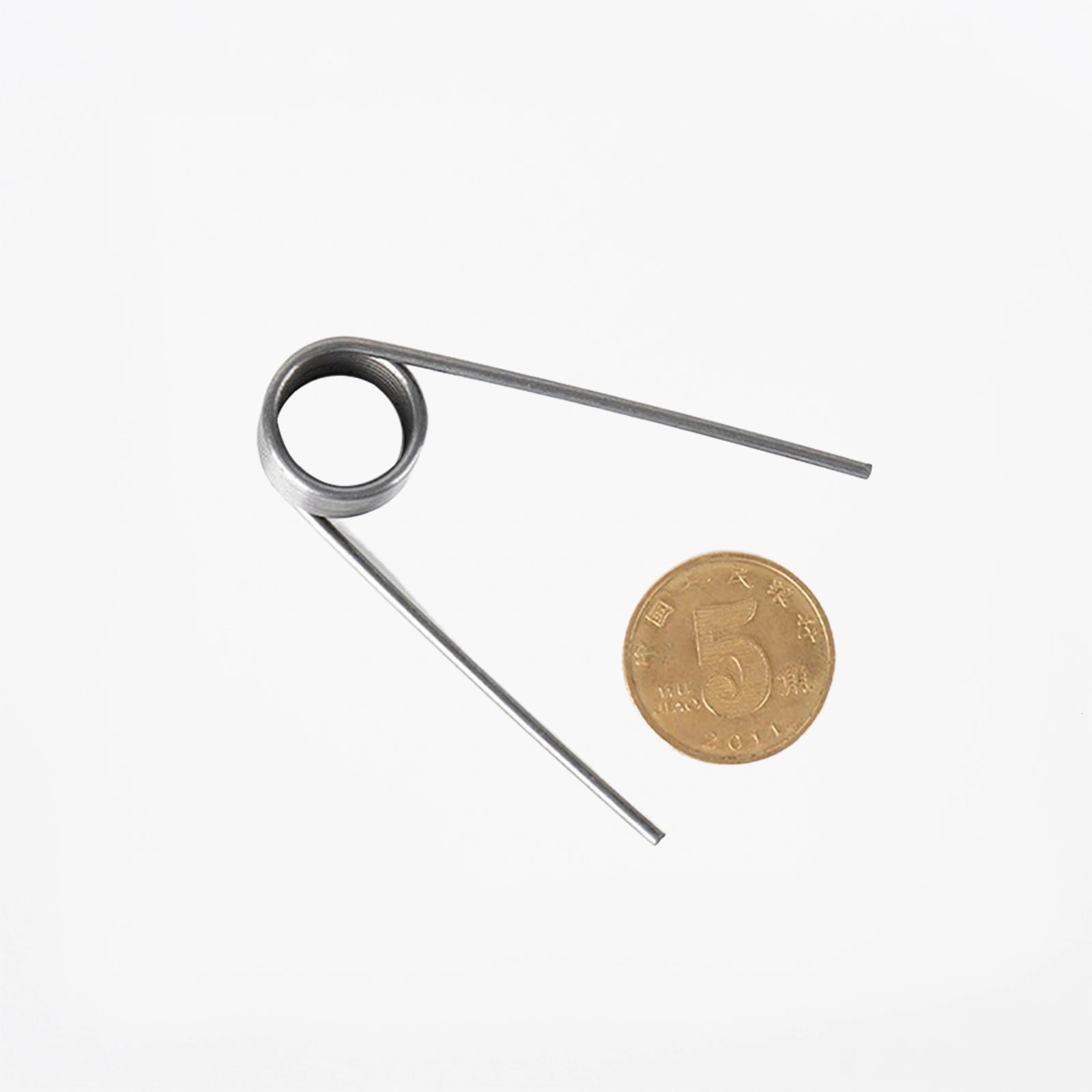 Torsion Spring 3 - 9 Coil (10 pcs), 1.6mm Wire dia, 8 ~ 18mm OD, Left spring Steel - HomeDIYer