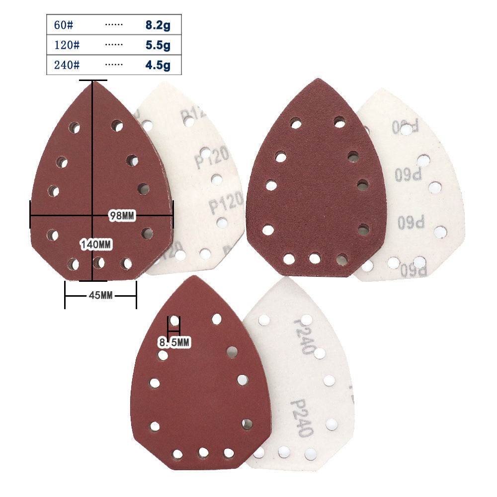 Sandpaper Frosted Sheet Girnding Plate Polish 60~240Grit 150*150*105mm 13 holes