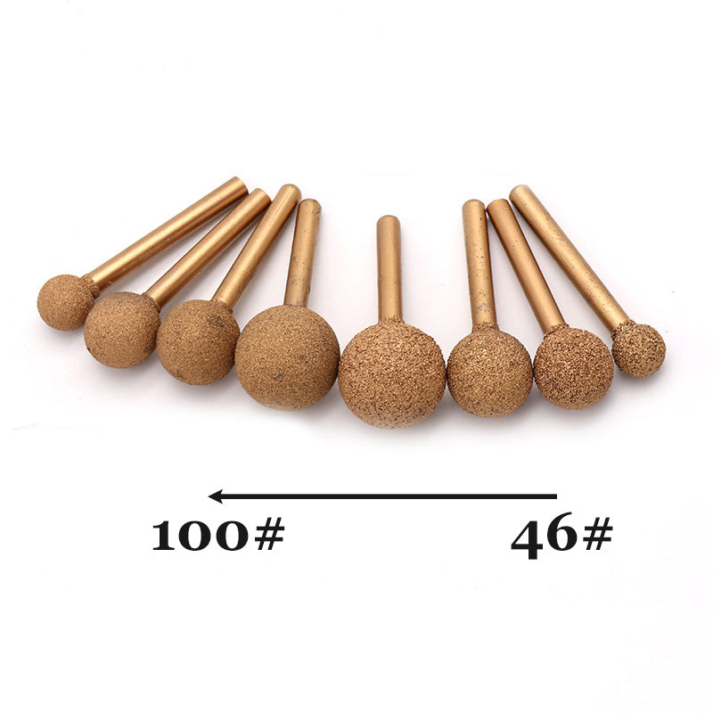 46/100 Grit Diamond Grinding Bit Polishing Buff 6mm Shank For Dremel Rotary Tool