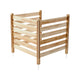 Wood Privacy Fence 3 Panels Slatted Air Conditioner Fence 36" W x 36" L