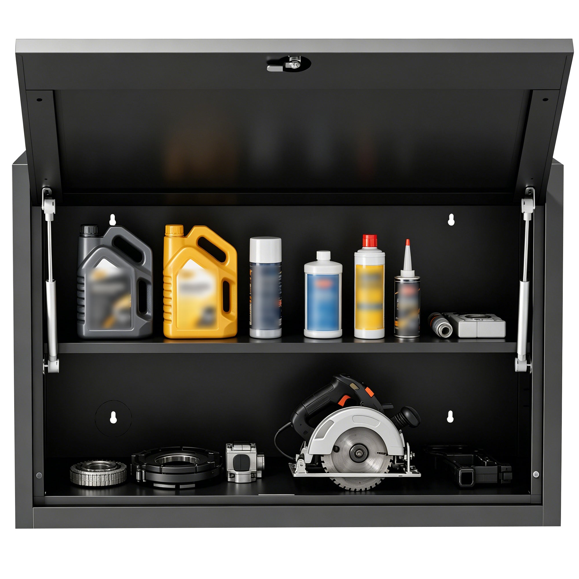 Heavy Duty Wall Mounted Tool Storage Cabinet – Steel Metal Garage Cabinet for Workshop, Basement, Kitchen