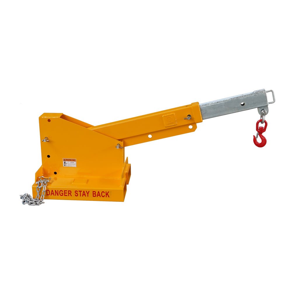 Fork Mounted Telescoping Crane Jib Boom, Forklift Jib Boom Crane,Adjustable Boom 33 - 80in, Forklift Mobile Crane - HomeDIYer