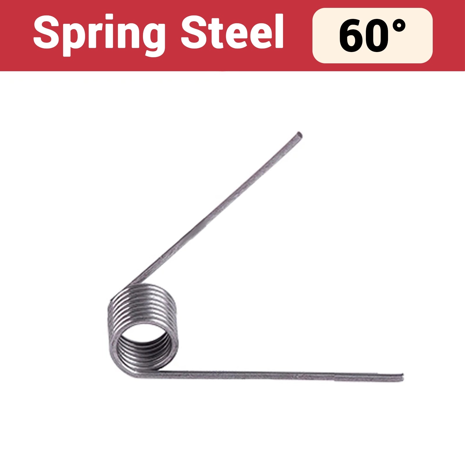 Torsion Spring 3 - 9 Coil (10 pcs), 1.6mm Wire dia, 8 ~ 18mm OD, Left spring Steel - HomeDIYer