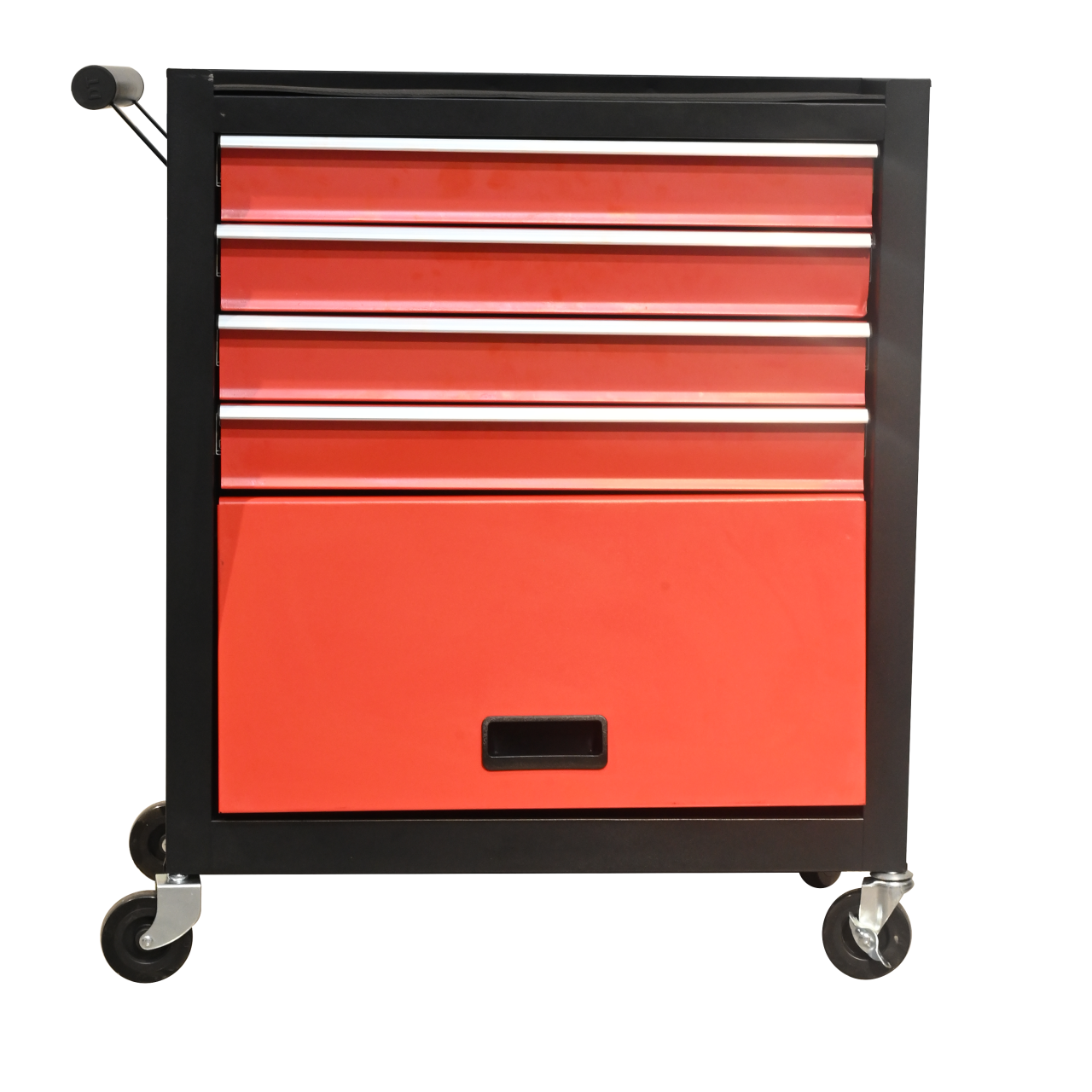 Four drawer rolling toolbox, tool cart with 4 wheels and drawers, large capacity detachable mobile tool storage cabinet for workshops, garages, maintenance rooms, and mechanics