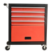 Four drawer rolling toolbox, tool cart with 4 wheels and drawers, large capacity detachable mobile tool storage cabinet for workshops, garages, maintenance rooms, and mechanics