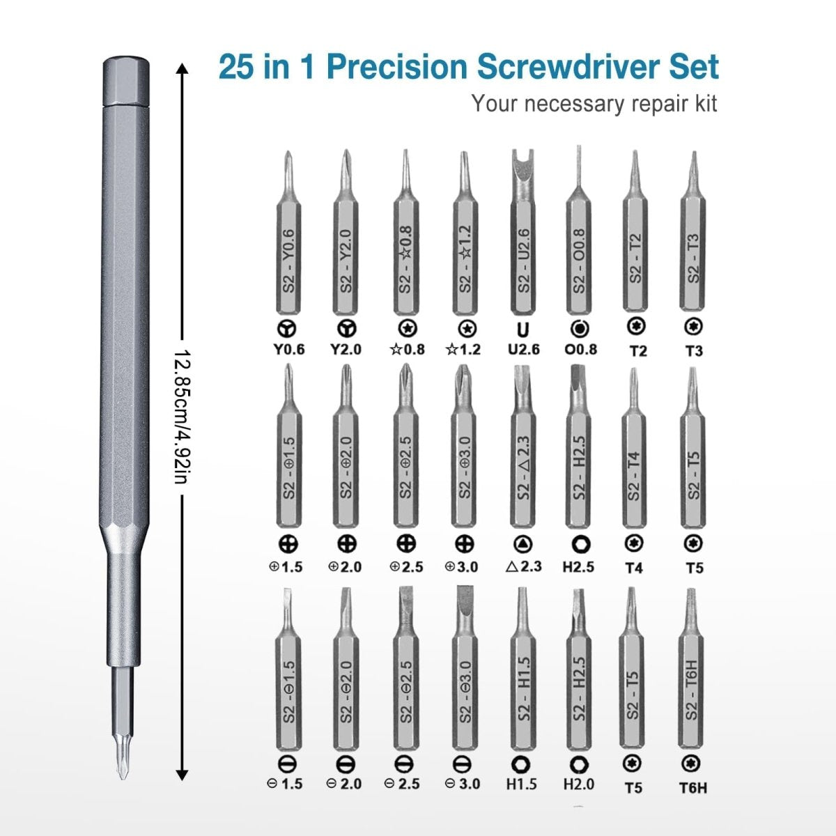 25 - in - 1 Bit Combination Multifunction Precision Small Screwdriver Set | HomeDIYer - HomeDIYer