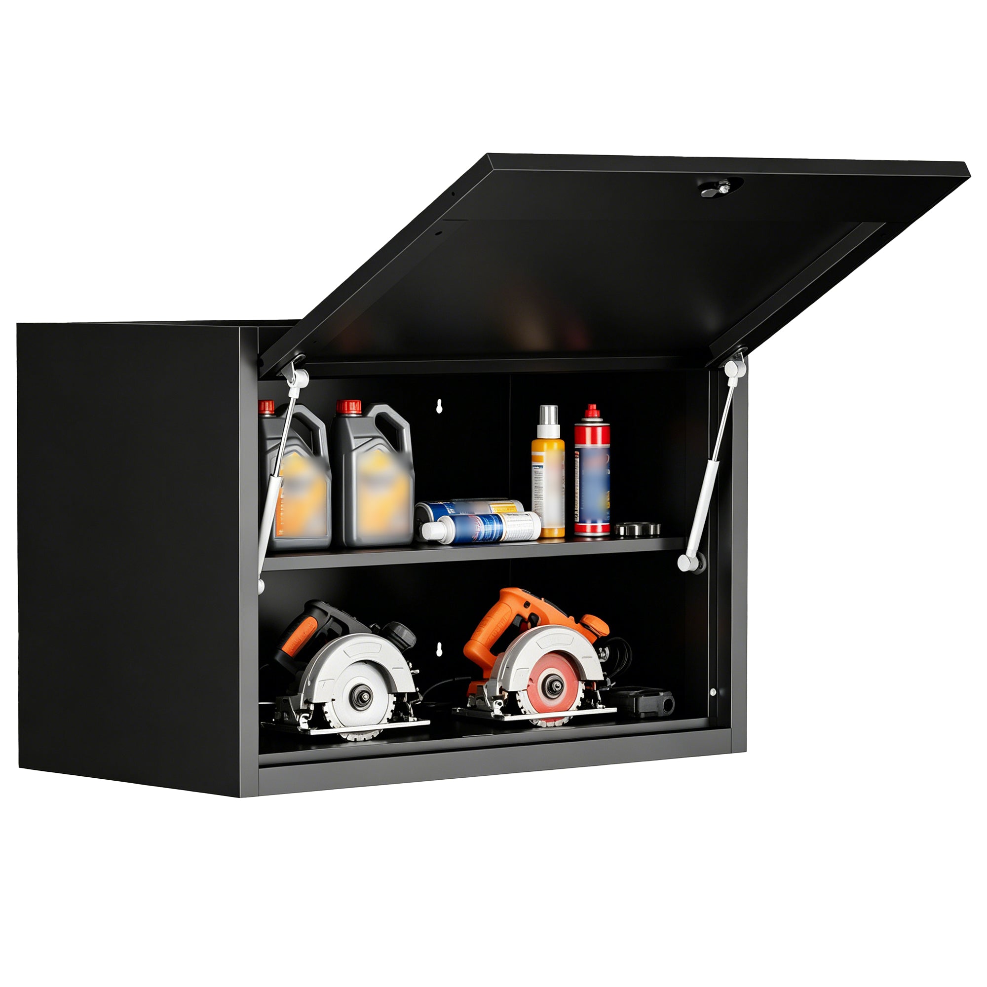 Heavy Duty Wall Mounted Tool Storage Cabinet – Steel Metal Garage Cabinet for Workshop, Basement, Kitchen