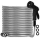 Non-Expanding Garden Hose with 10-Function Nozzle, Kink-Free, 25 or 50 FT