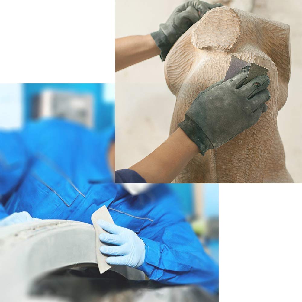 Dry Sandpaper 120 180 240 320 400 600Grits White Sand Paper for Automotive Wood Furniture Metal Electronics Polishing Grinding - HomeDIYer
