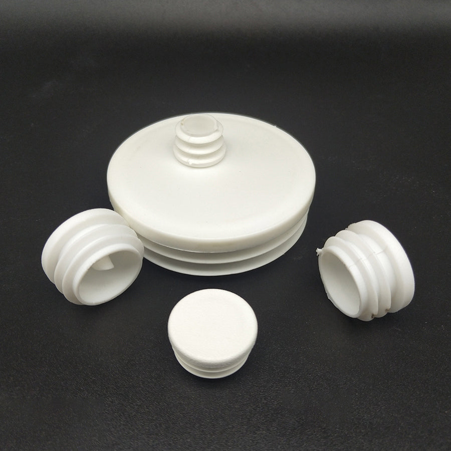 16-102mm White Round Plastic Blanking End Cap Caps