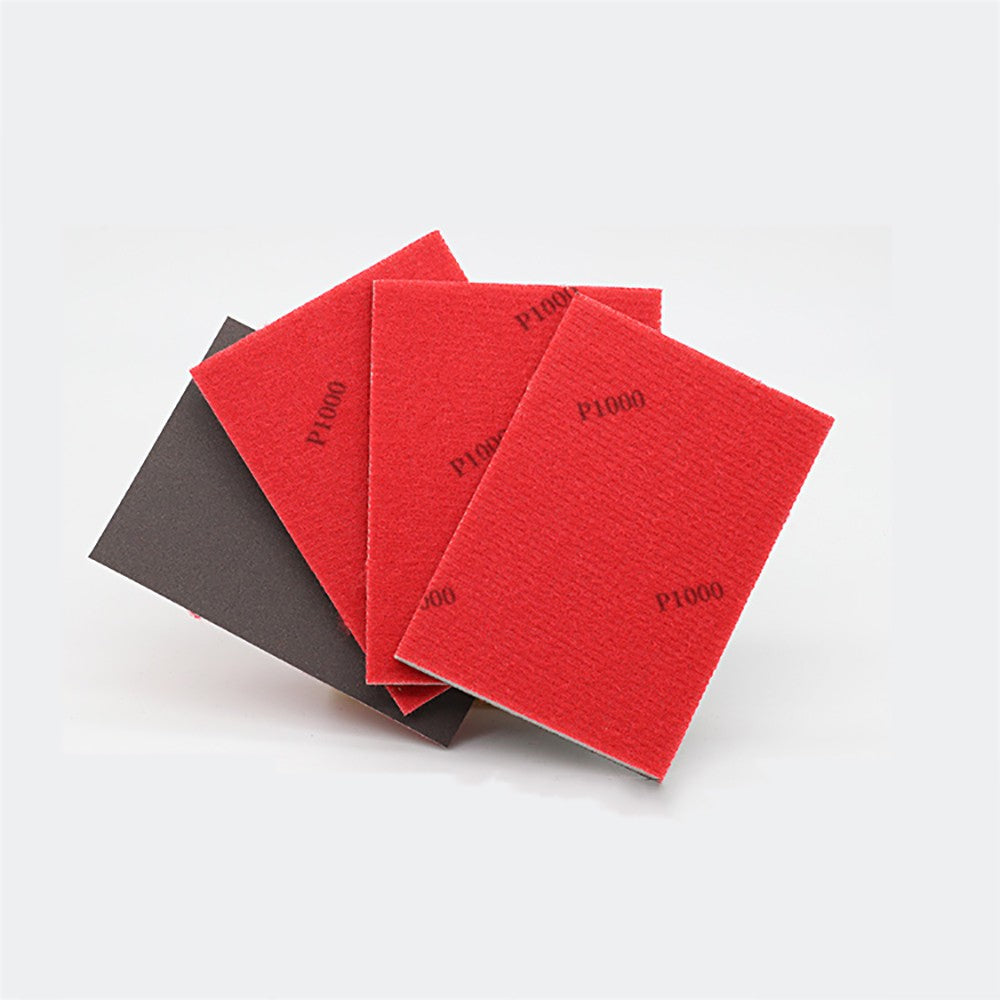 Square Sponge Sandpaper Sheets — P180 to P2500 Grit Wet & Dry Flexible Foam Abrasive 100x75x5mm