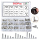 500x Hex Socket Bolts Countersunk Head Screws Nuts M3-M5 Stainless Steel A2 Kit
