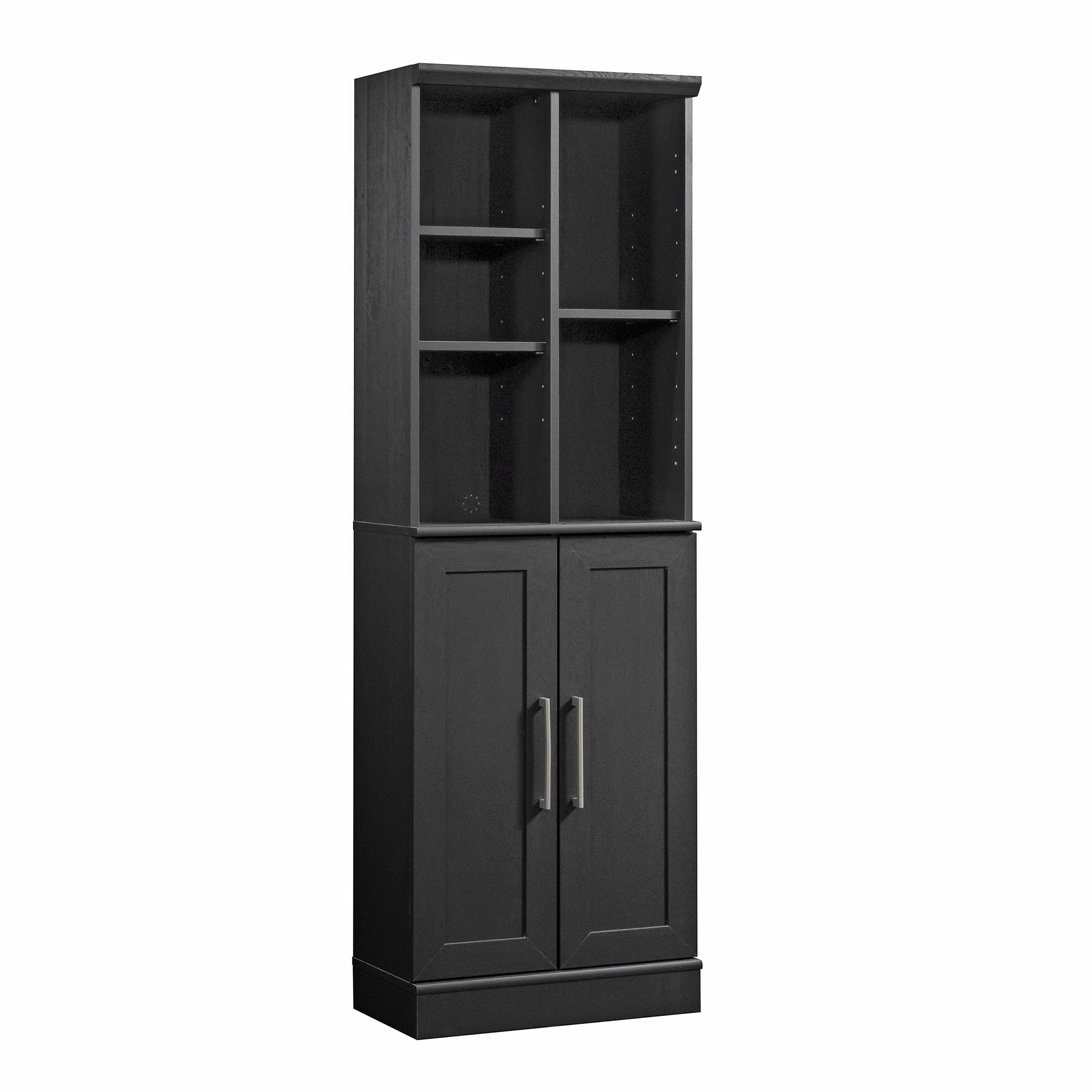 Storage Cabinet with Multipurpose Storage, Black Brown finish