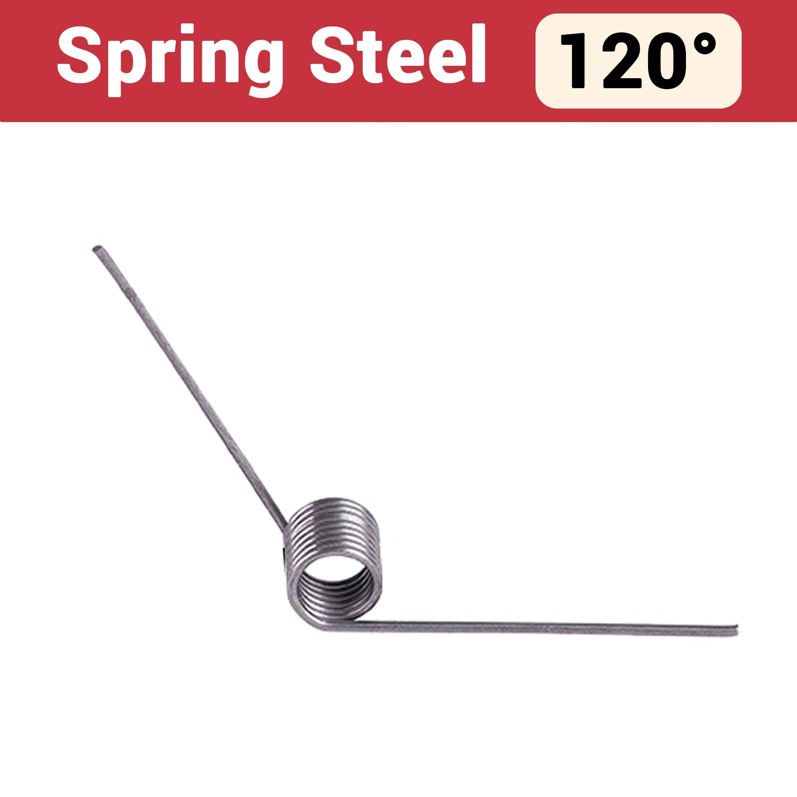Torsion Spring 3 - 9 Coil (10 pcs), 1.6mm Wire dia, 8 ~ 18mm OD, Left spring Steel - HomeDIYer