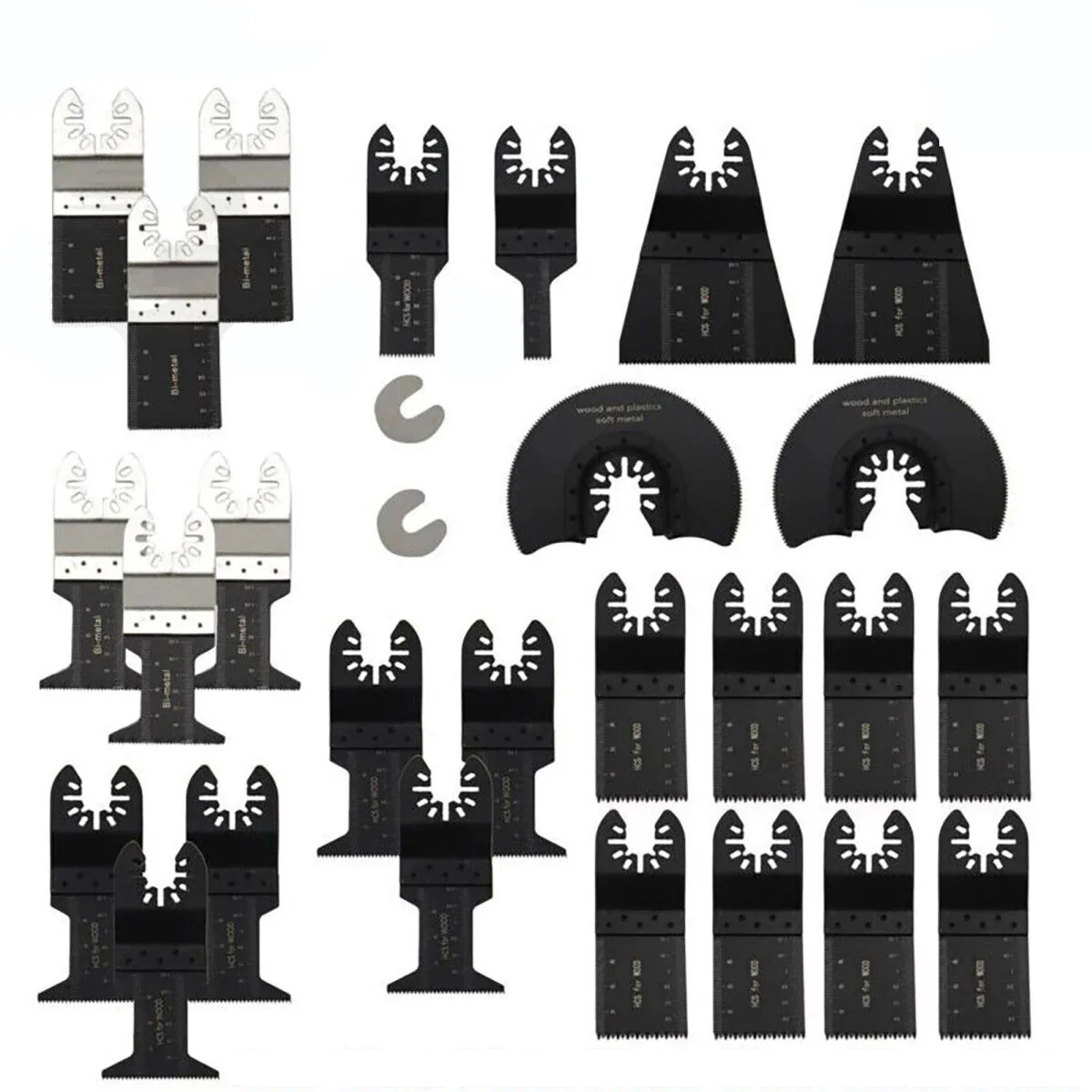 28x Universal Oszillierende Sägeblätter Multitool Holz Metall Cutter Für Dewalt Fein