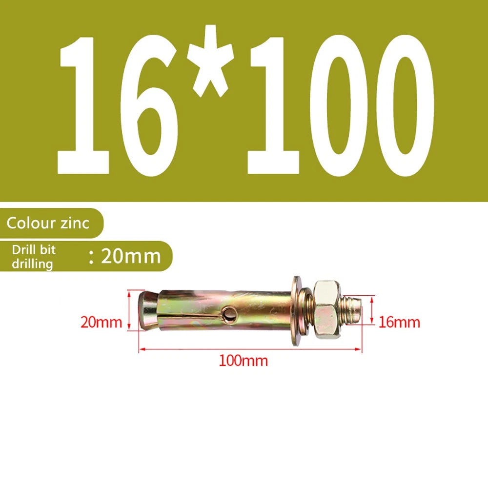 Masonry Concrete Expansion Bolts — Carbon Steel Wall Anchor Screws M6 to M20