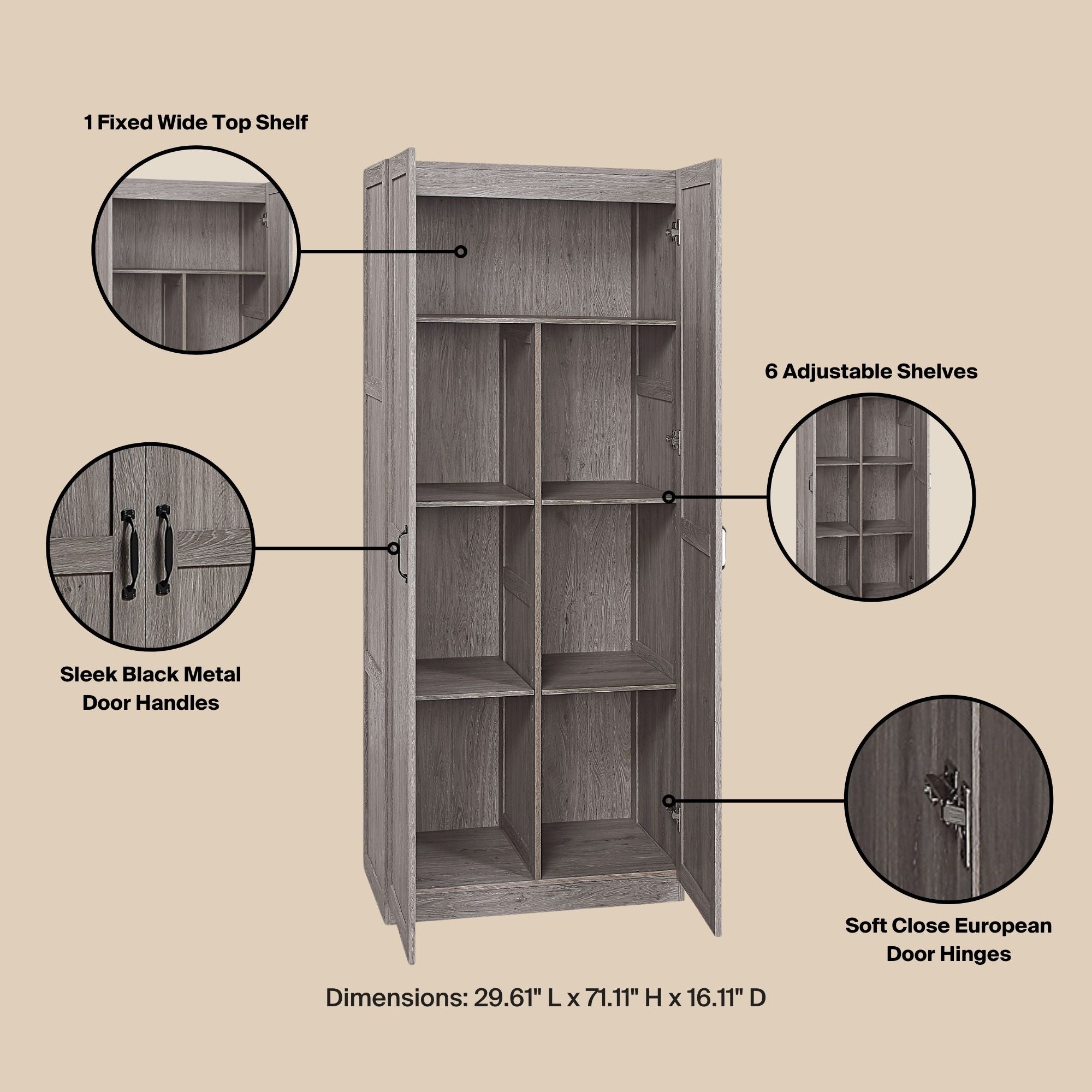Bookcase in Gray