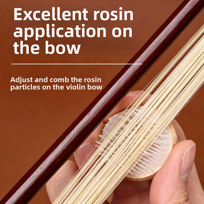 Bow combing tool, violin bow hair comb, erhu board bow brush, brush to remove bow hair, excess rosin removal, accessories