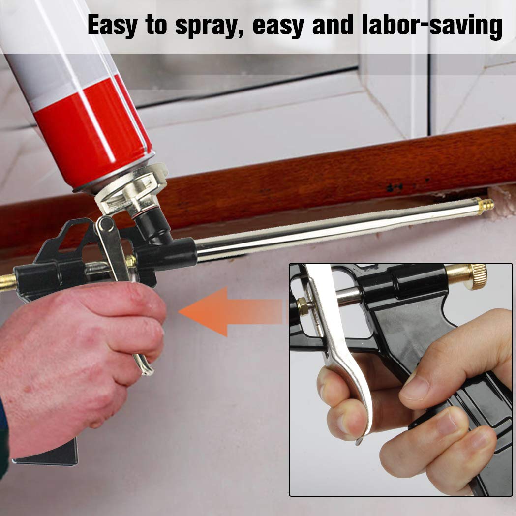 Heavy Duty PU Expanding Foam Gun – Professional Caulking Applicator - HomeDIYer