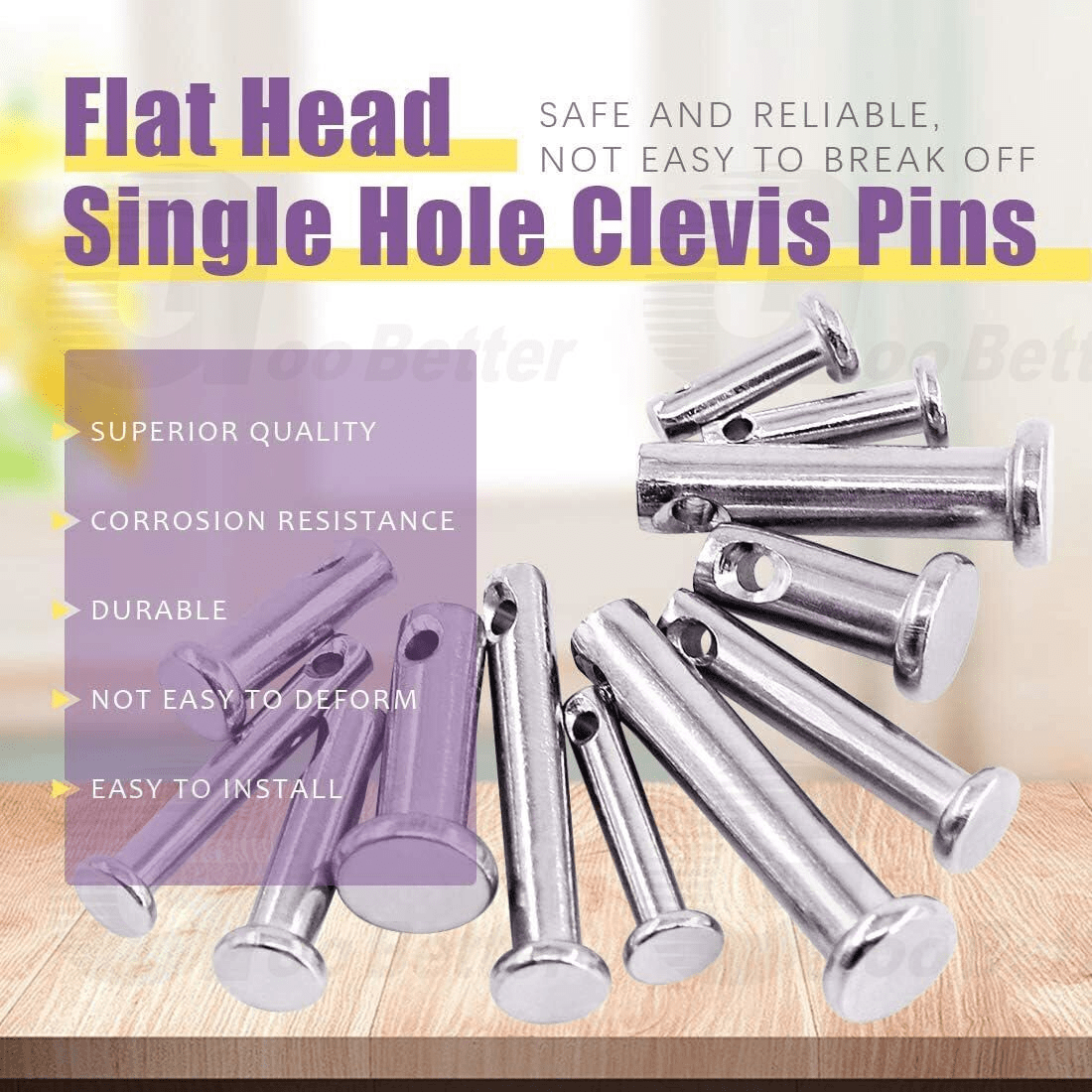96 - piece M3 - M5 cotter pin set Stainless steel cotter pin set - HomeDIYer