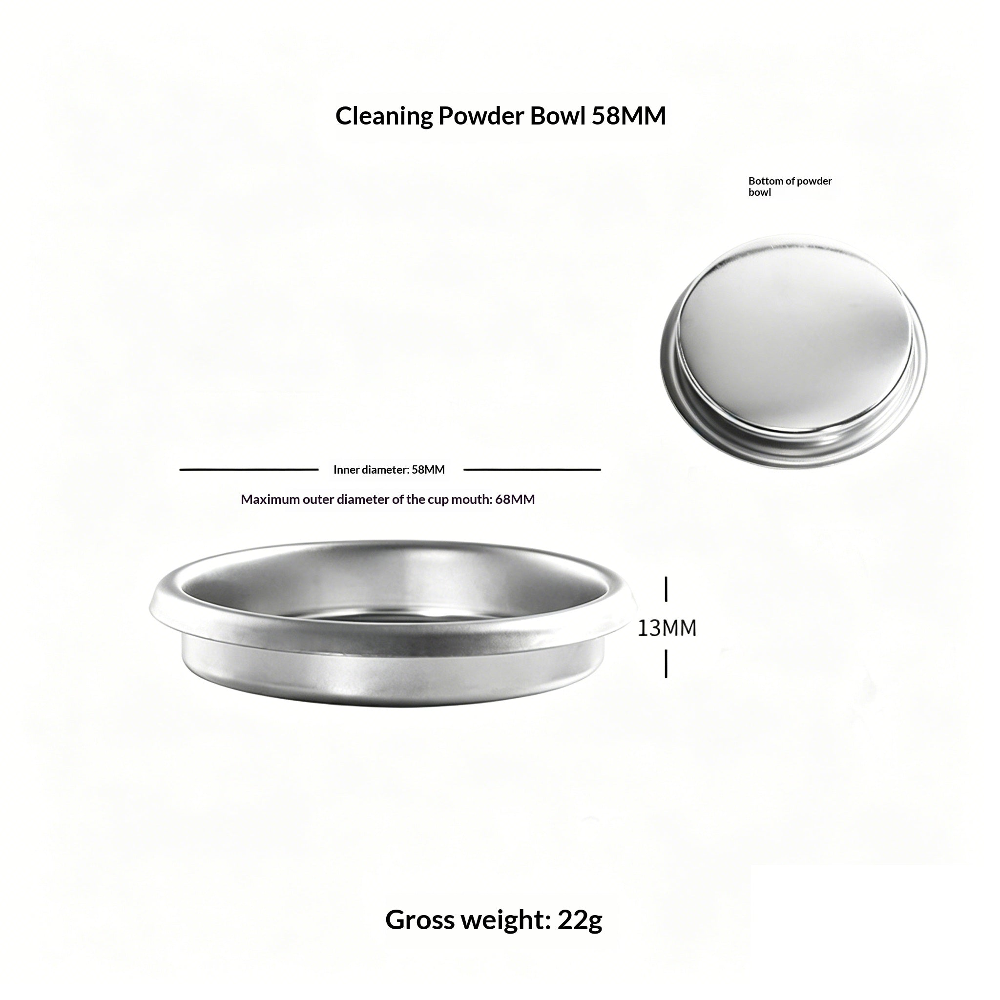 304 Stainless Steel Espresso Filter Basket – 51mm / 54mm / 58mm | Single & Double Shot Precision Portafilter Cup