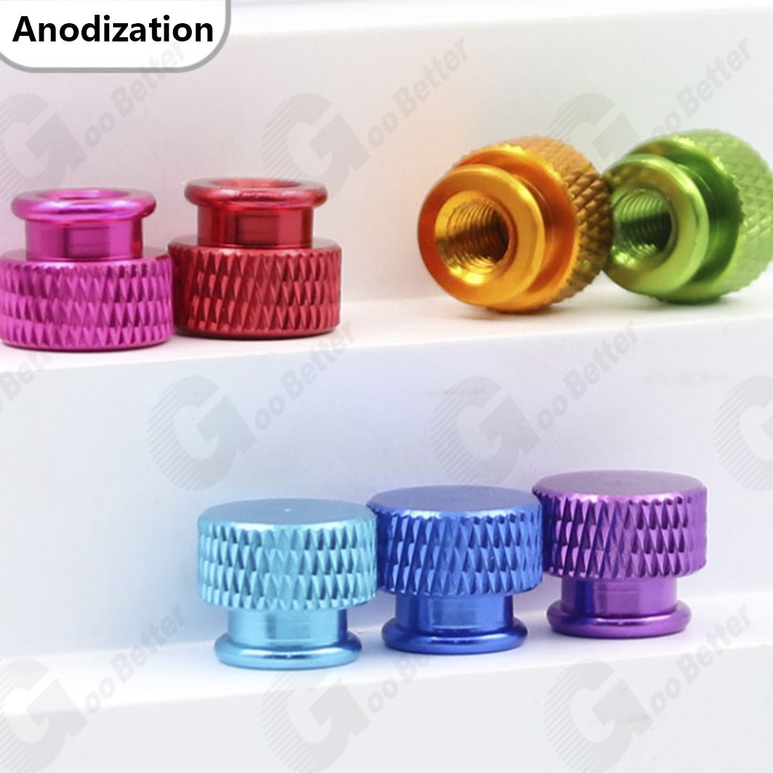 Colourful Knurled Thumb Nut Aluminum Allo Hand Grip Knobs M3 M4 M5 M6 Thumb Nuts - HomeDIYer