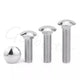 M3 M4 M5 Stainless Steel Carriage Bolts — DIN 603 Cup Square Dome Head, 304 SS