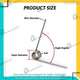 Torsion Spring 3-9 Coil (10 pcs), 1.6mm Wire dia, 8 ~ 18mm OD, Left spring Steel