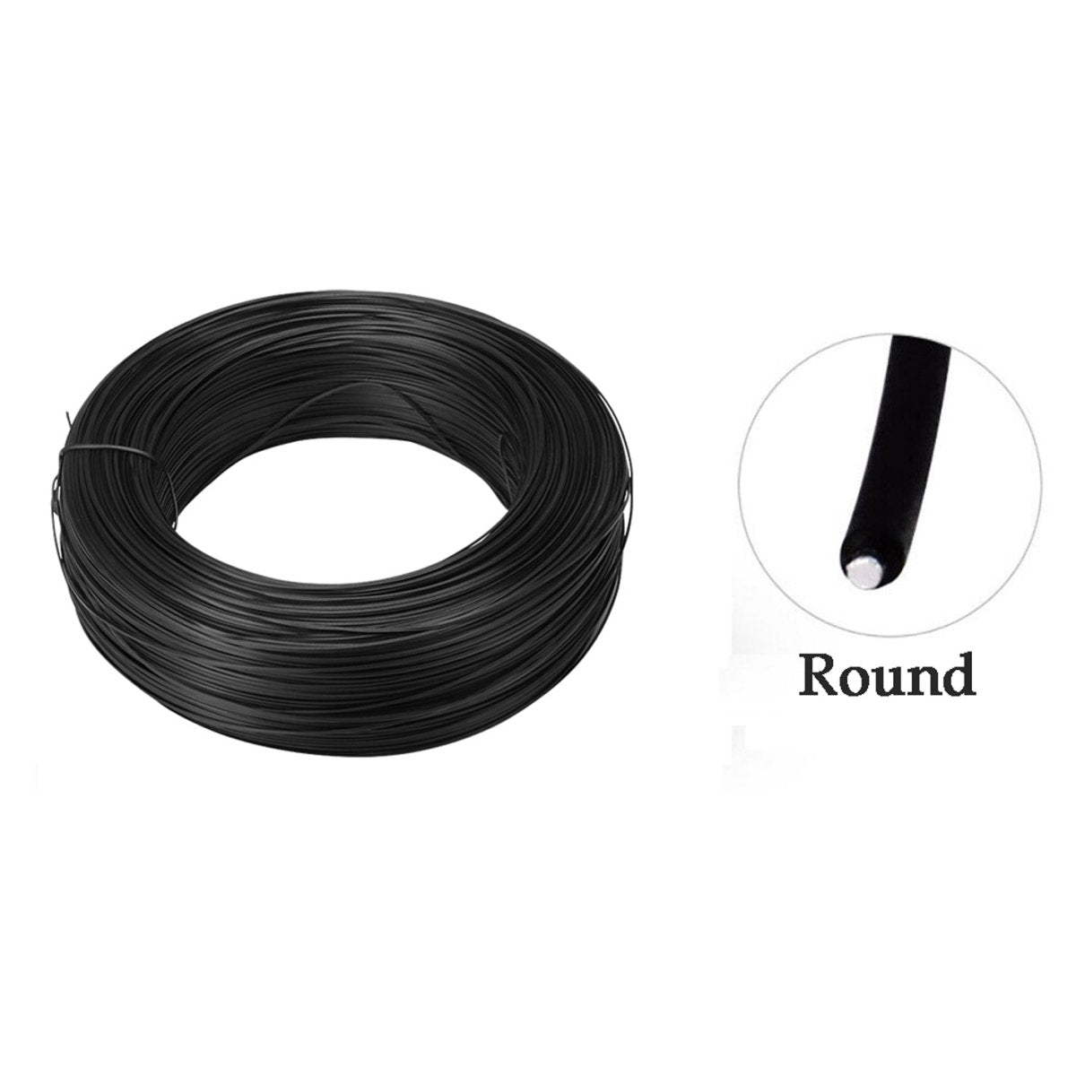 Galvanised Garden Wire Heavy DutyPlant Tie Fencing Wire 45 - 100m Long WhiteBlack - HomeDIYer