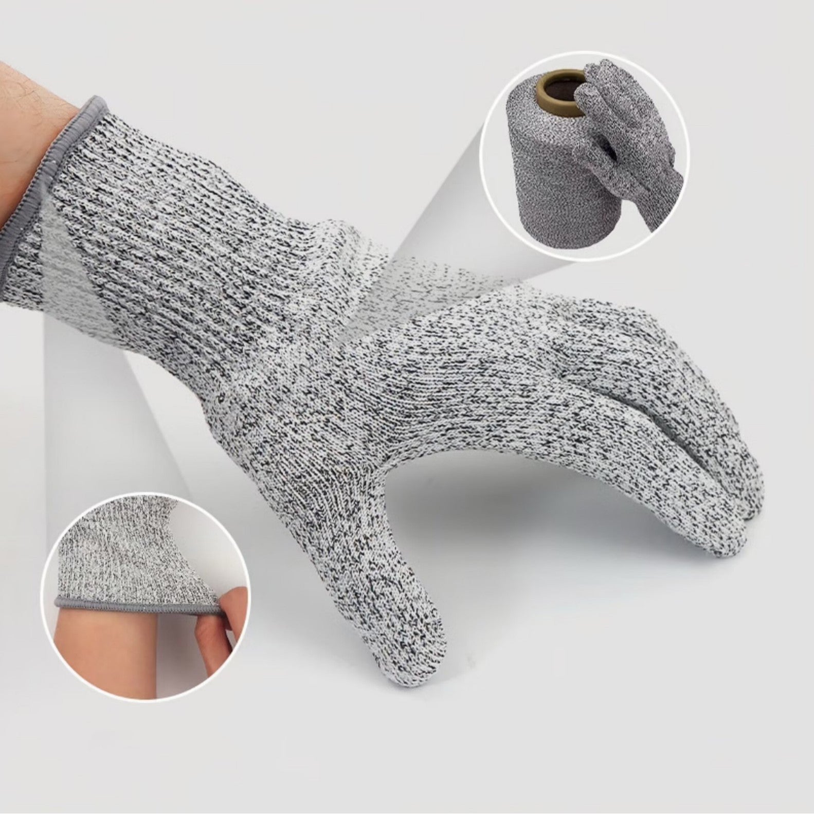 Level 5 Cut Resistant Gloves for Metalworking & Food Processing