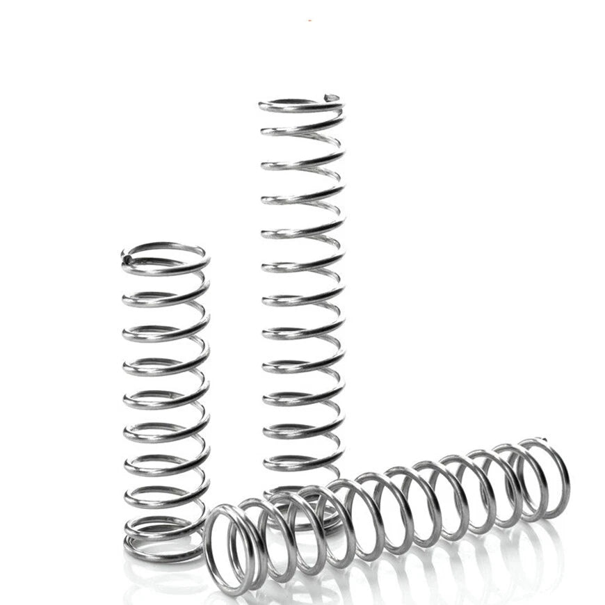 Stainless Steel Compression Springs Spring Ø0.2-2mm wire , OD Ø2-30mm, L= 10-50m